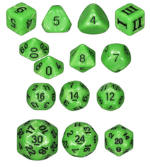 DCC Dungeon Crawl Classics Dice Set - Venom Bolt 14pc